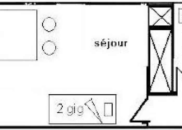 Le France - 2 Pers - Le France - 537fr - Plagne Centre Mae-9584 Apartament